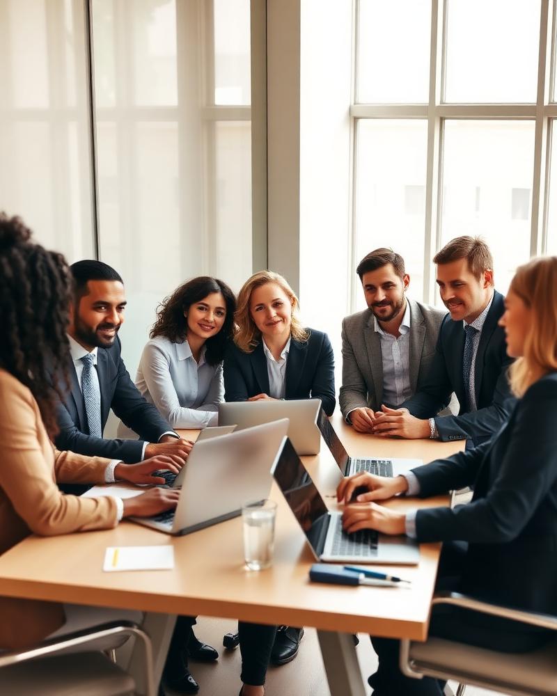 Team di lavoro in riunione